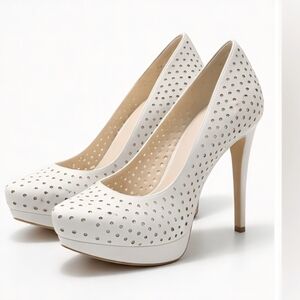 BCBGeneration White Perforated Platform Pump